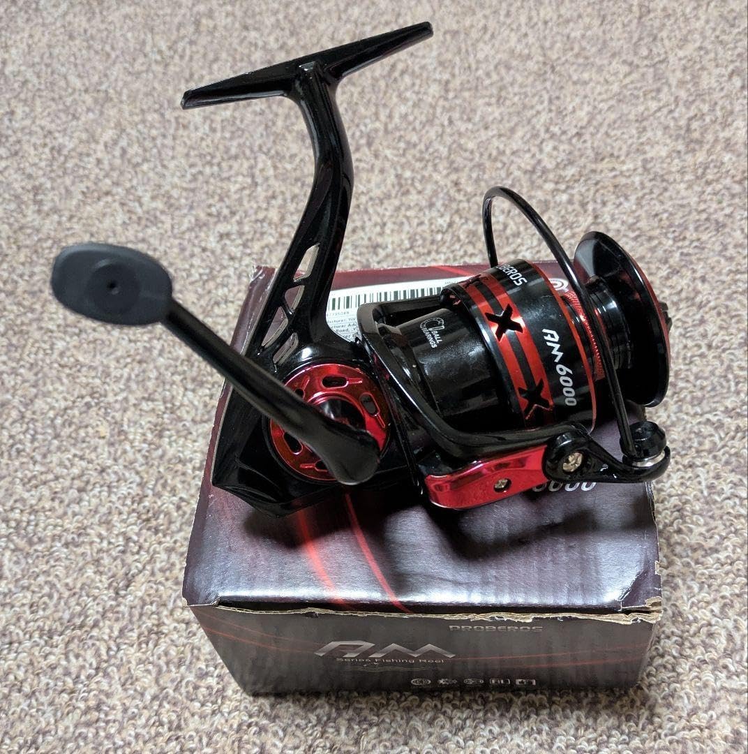 ダイワ 節約 スピニングリール 黒/赤 ダイワ 月下美人スピニングリール